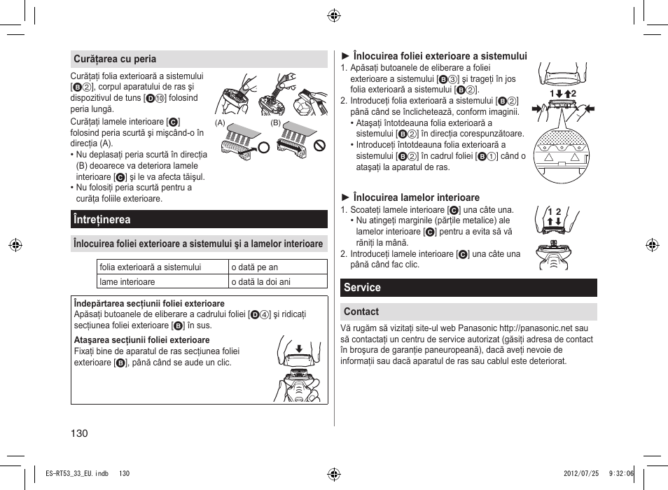 Panasonic ESRT53 User Manual | Page 130 / 142