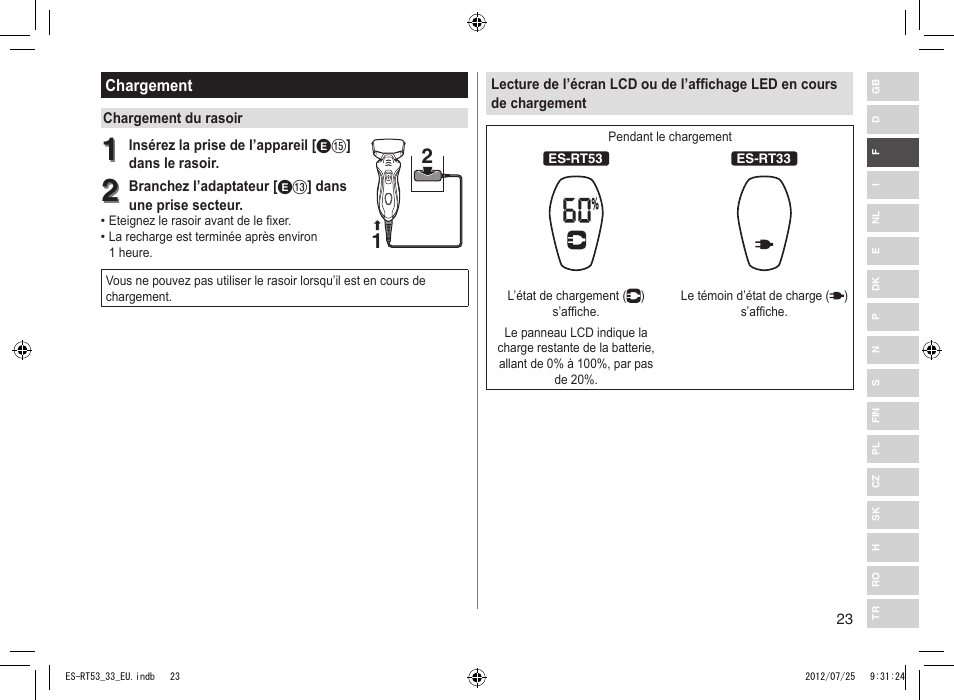 Panasonic ESRT53 User Manual | Page 23 / 142