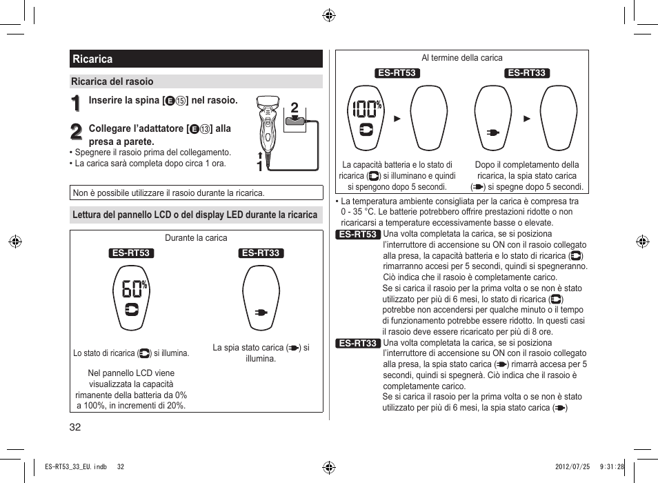 Panasonic ESRT53 User Manual | Page 32 / 142