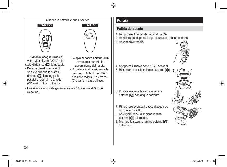 Panasonic ESRT53 User Manual | Page 34 / 142