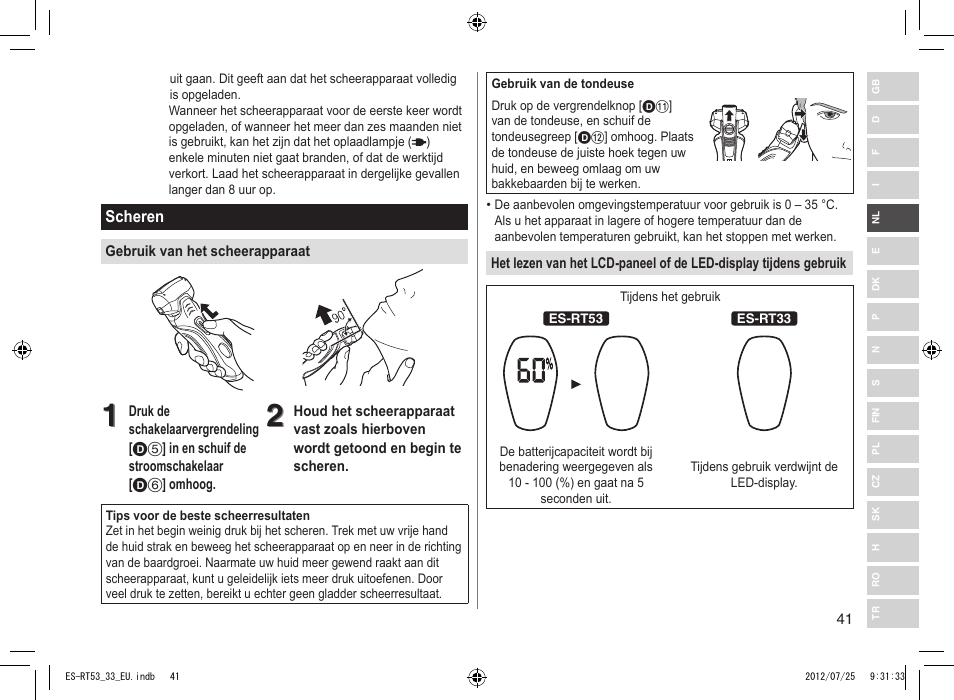 Panasonic ESRT53 User Manual | Page 41 / 142