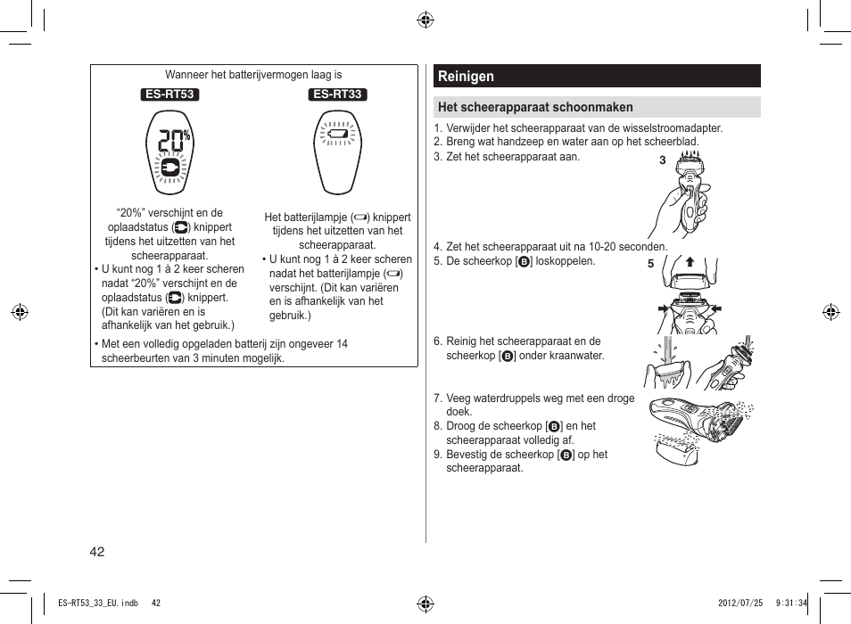 Panasonic ESRT53 User Manual | Page 42 / 142