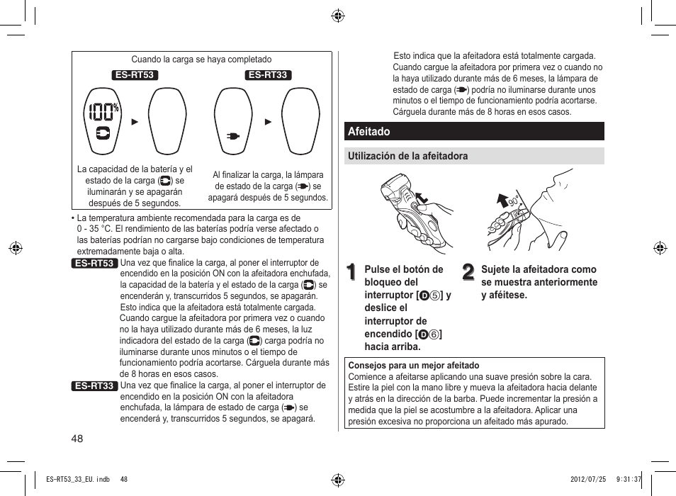 Panasonic ESRT53 User Manual | Page 48 / 142
