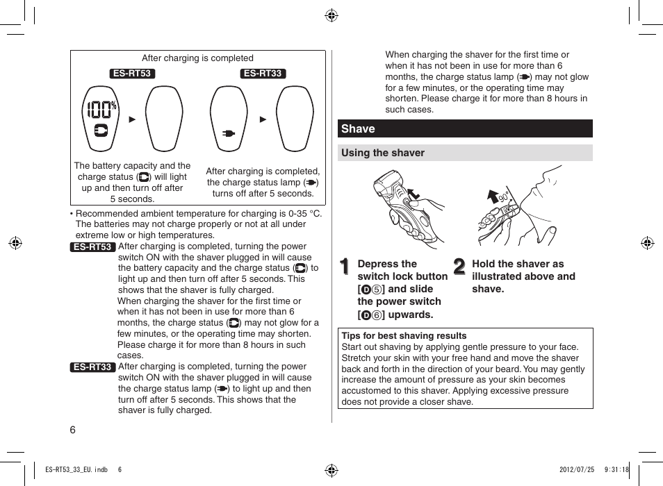 Panasonic ESRT53 User Manual | Page 6 / 142