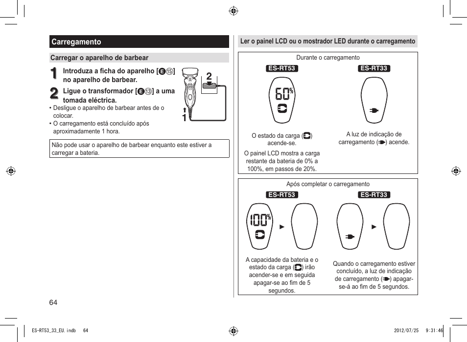 Panasonic ESRT53 User Manual | Page 64 / 142