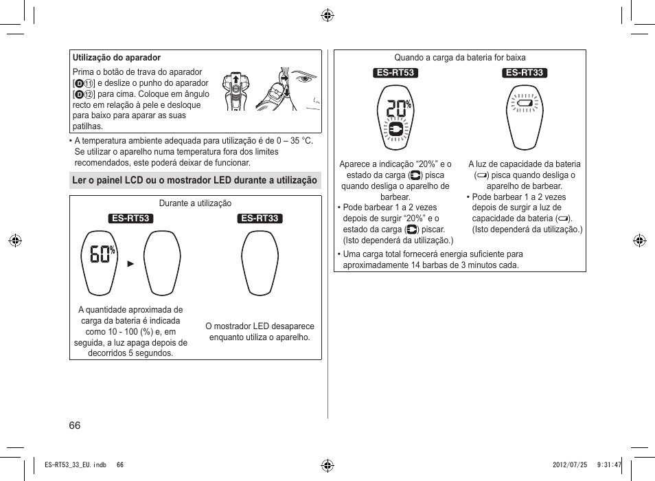 Panasonic ESRT53 User Manual | Page 66 / 142