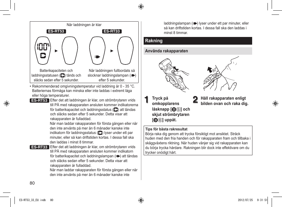 Panasonic ESRT53 User Manual | Page 80 / 142