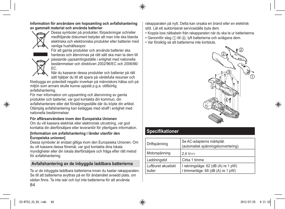 Panasonic ESRT53 User Manual | Page 84 / 142