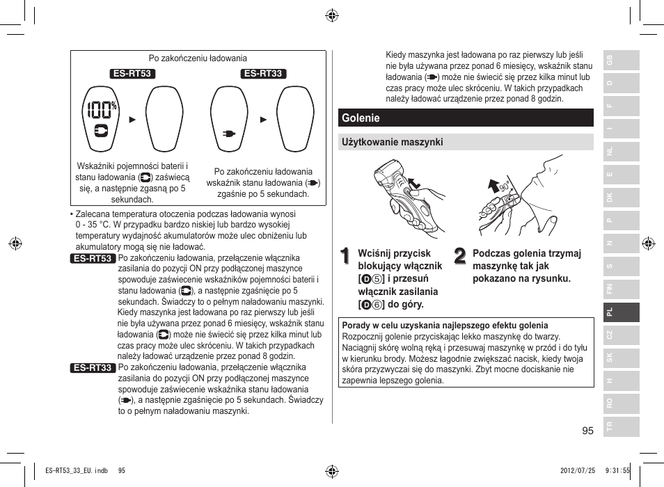 Panasonic ESRT53 User Manual | Page 95 / 142