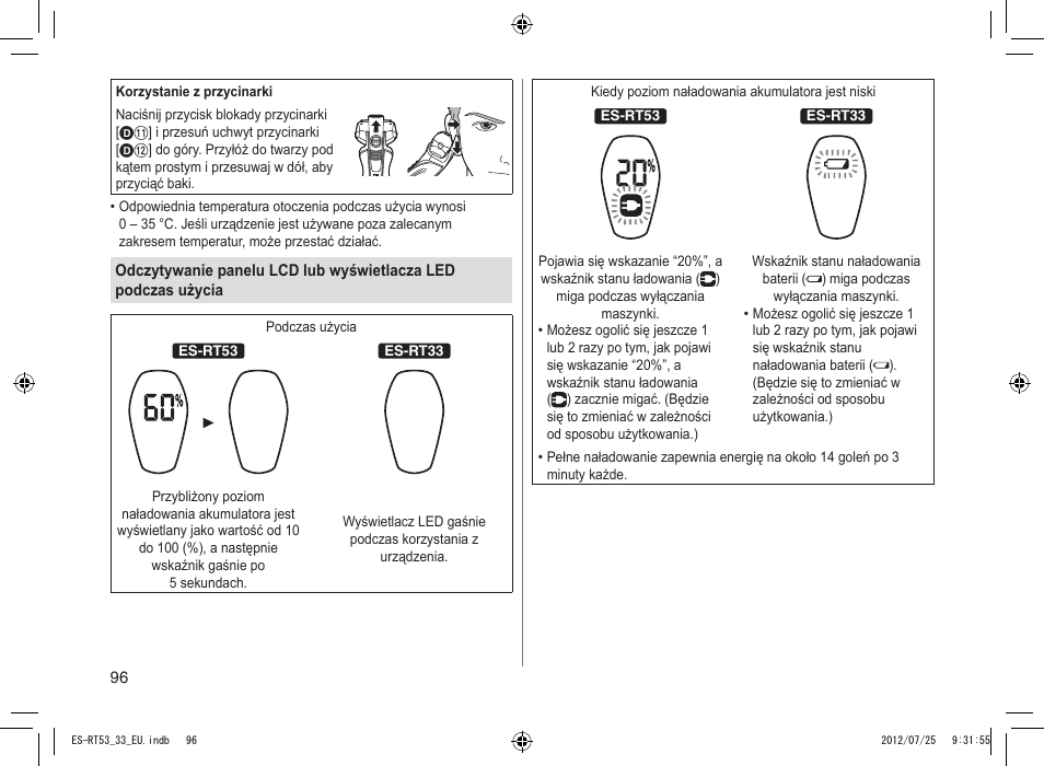 Panasonic ESRT53 User Manual | Page 96 / 142