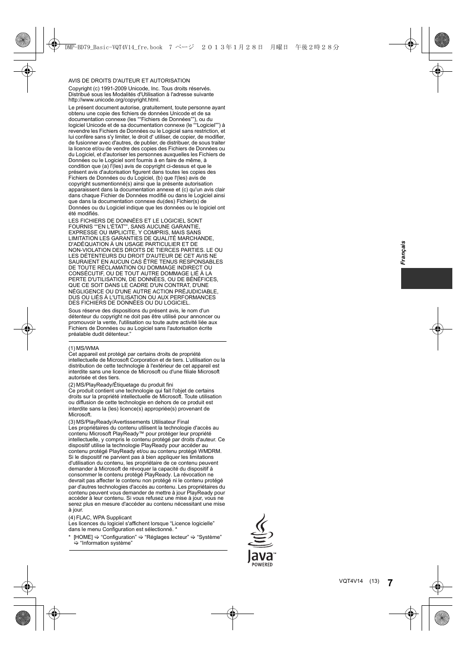 Panasonic DMPBD79EG User Manual | Page 13 / 68