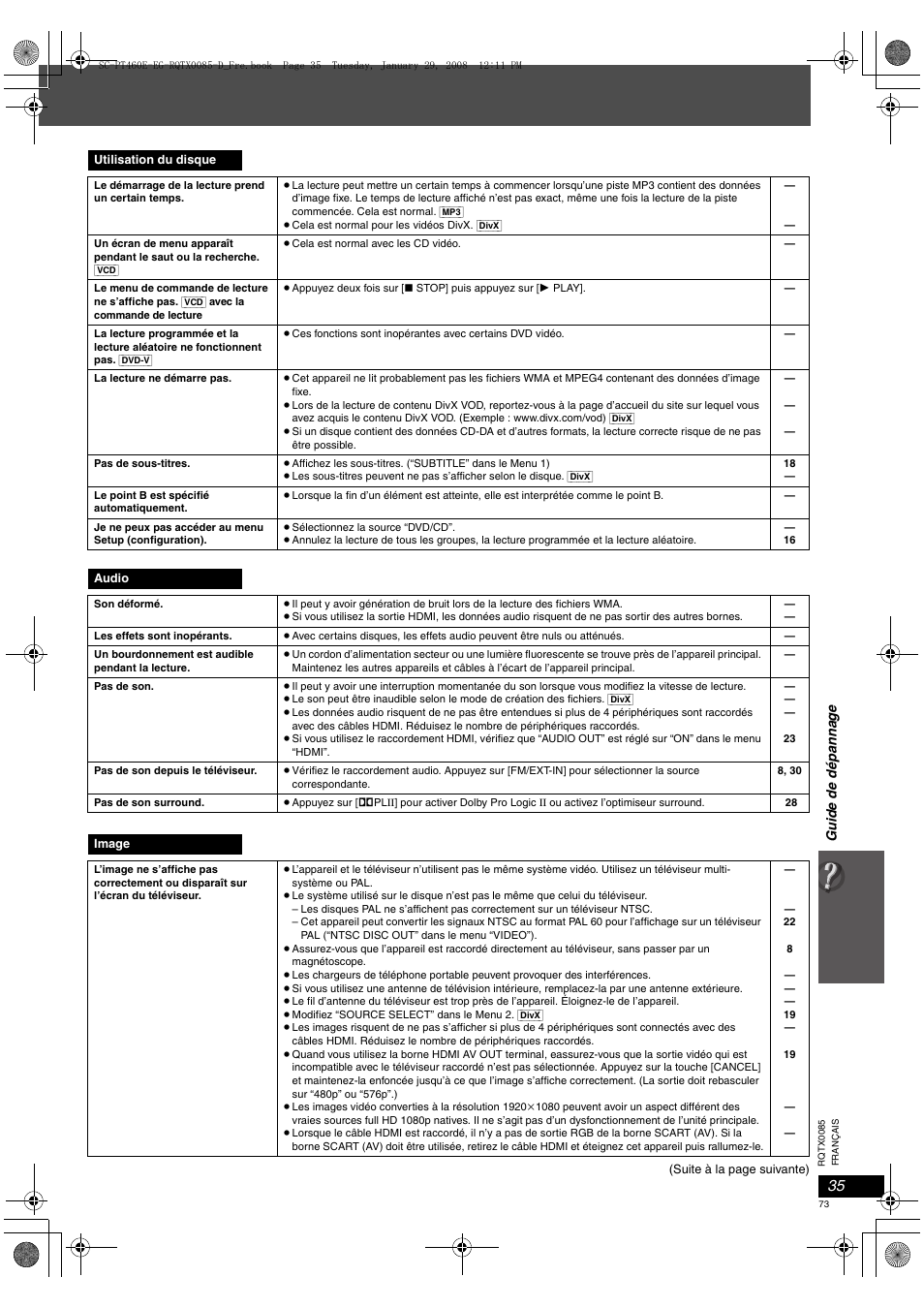 Panasonic SCPT460 User Manual | Page 73 / 116