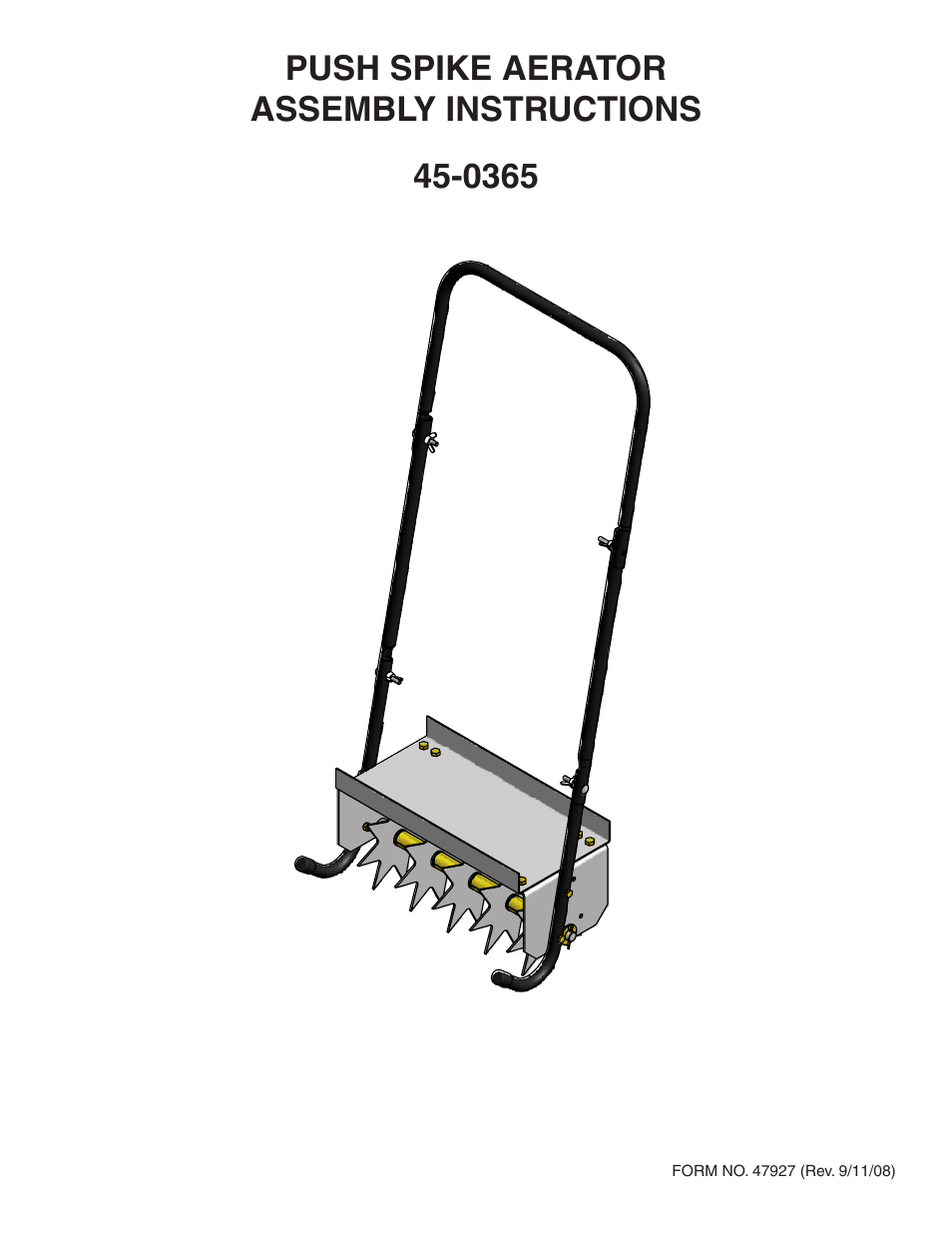 Agri-Fab 45-0365 User Manual | 4 pages