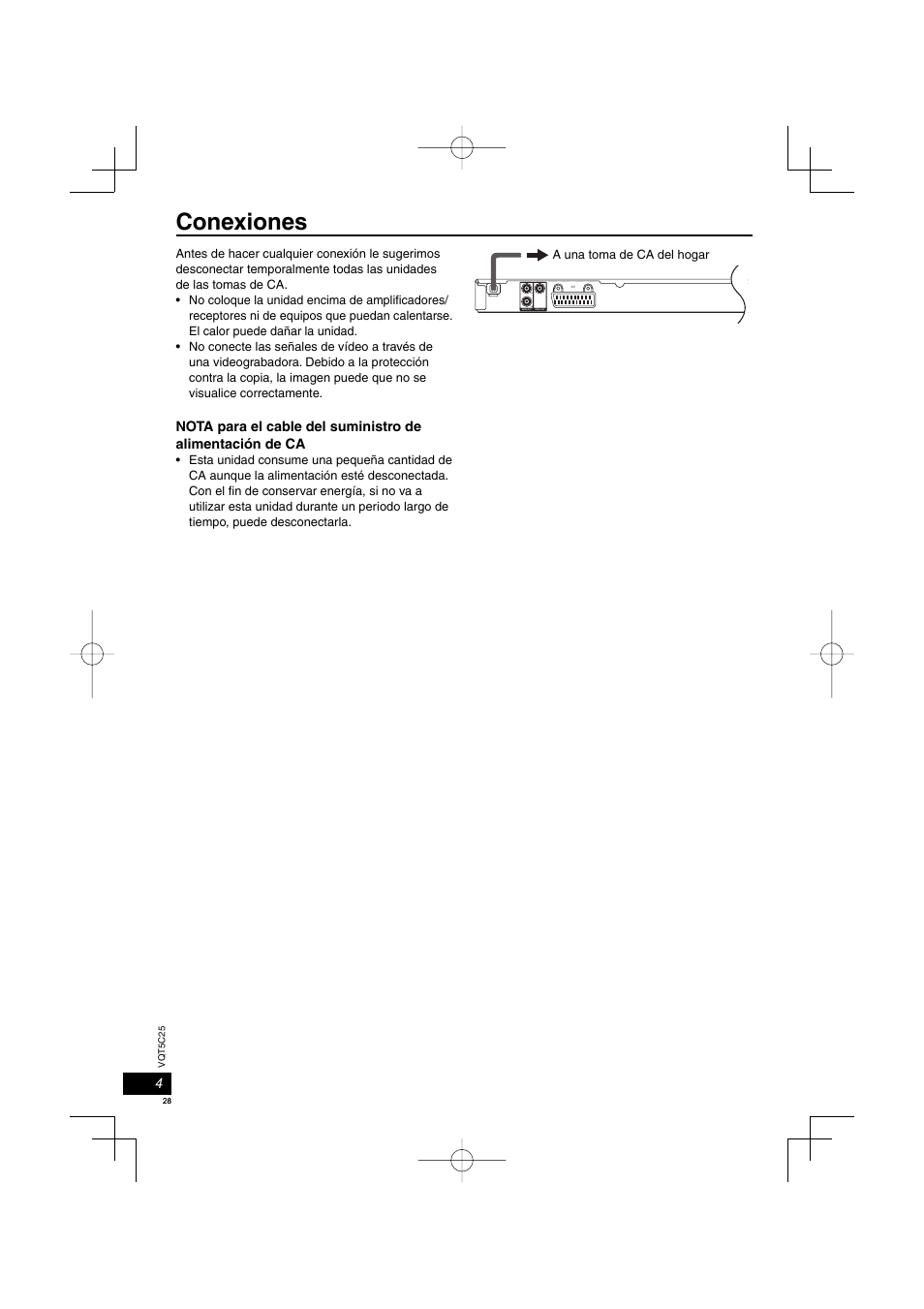 Conexiones | Panasonic DVDS500EG User Manual | Page 28 / 80