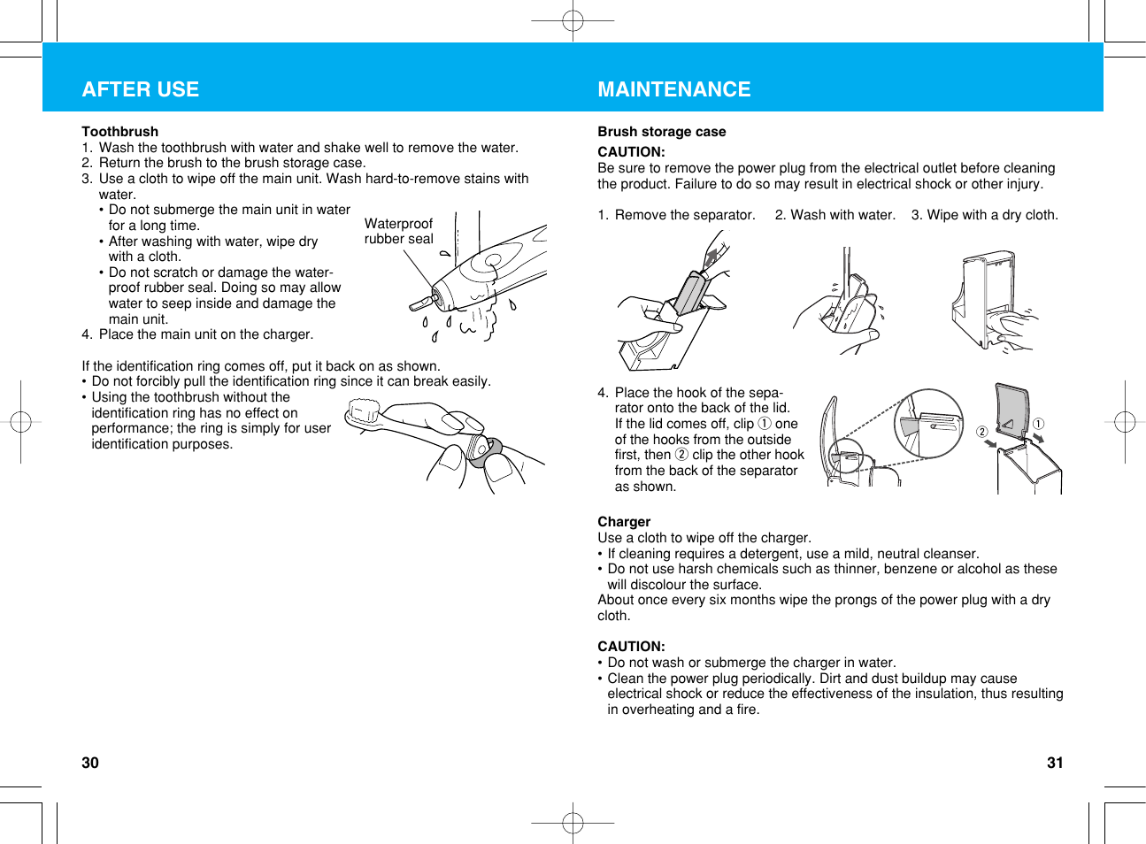 After use, Maintenance | Panasonic EW1012G2 User Manual | Page 16 / 56