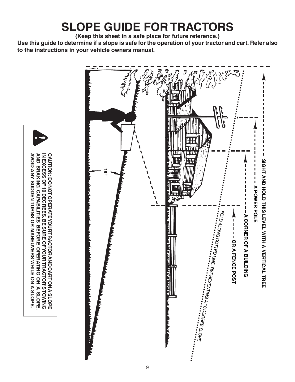 Slope guide for tractors | Agri-Fab 45-0351 User Manual | Page 9 / 12