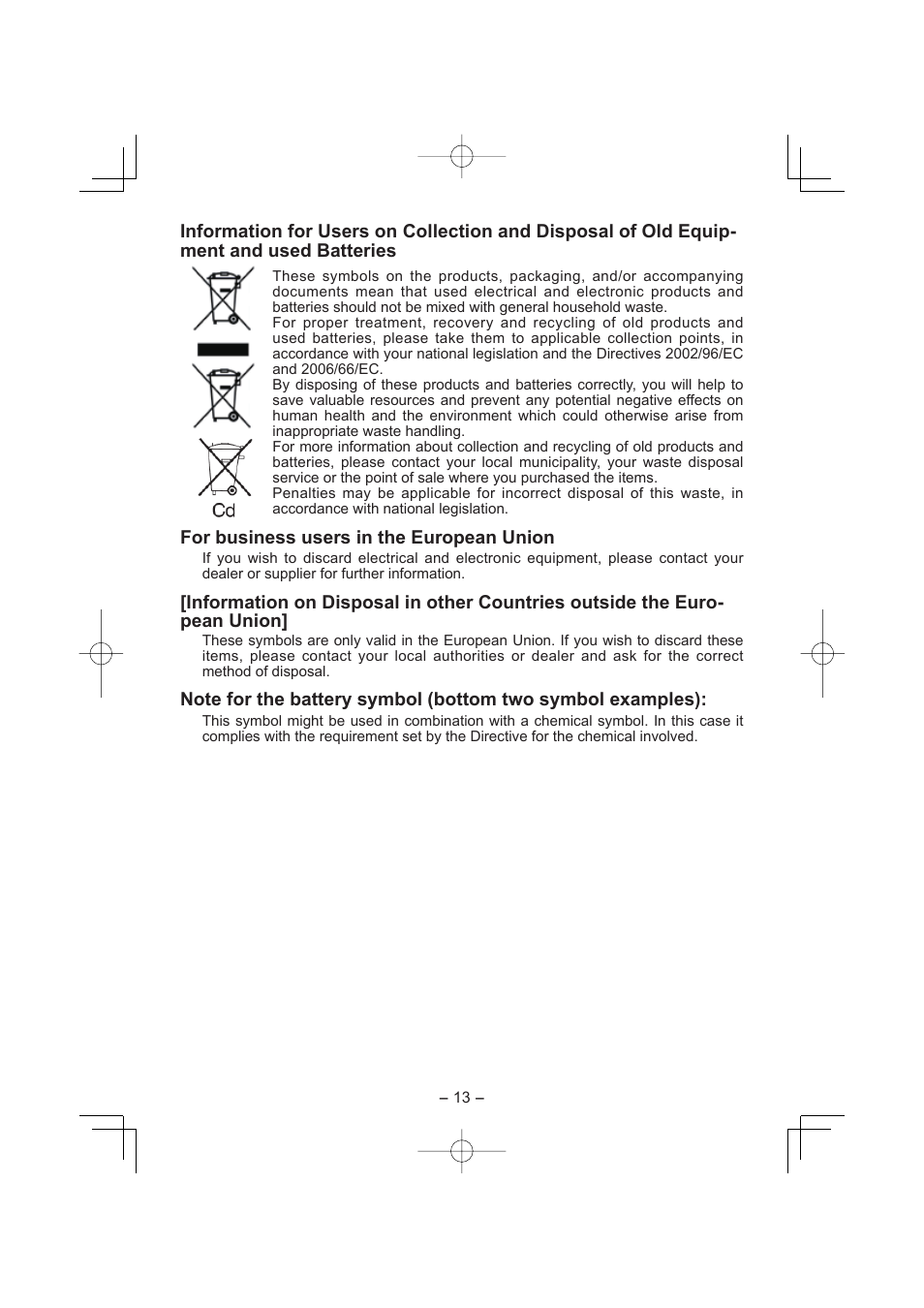 Panasonic EY7880 User Manual | Page 13 / 160