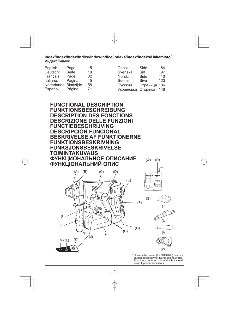 Panasonic EY7880 User Manual | Page 2 / 160