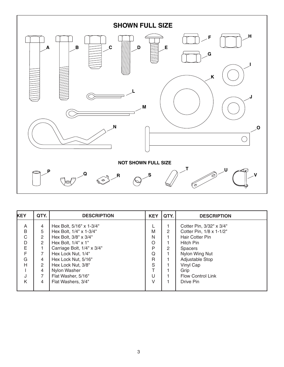 Shown full size | Agri-Fab 45-0364 User Manual | Page 3 / 12