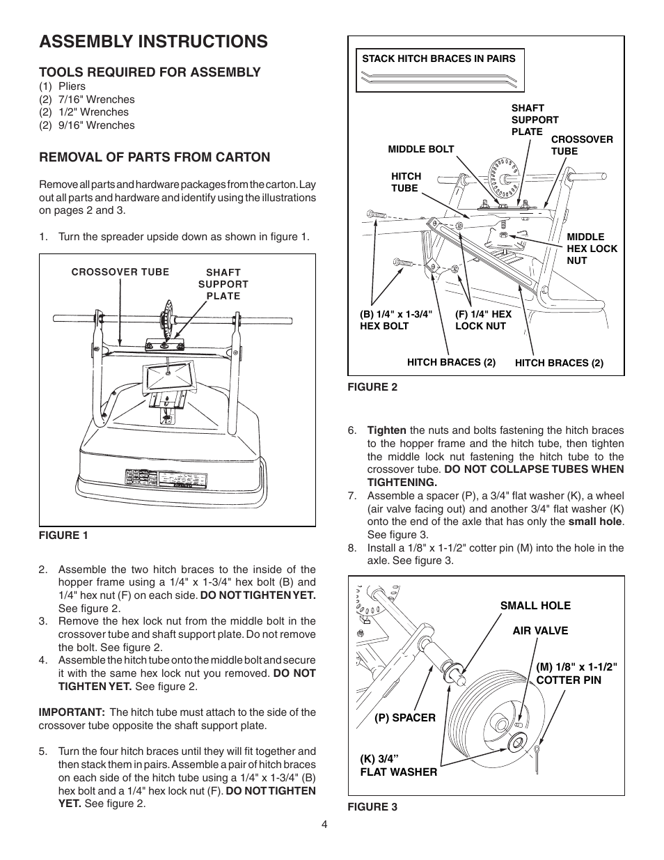 Assembly instructions | Agri-Fab 45-0364 User Manual | Page 4 / 12