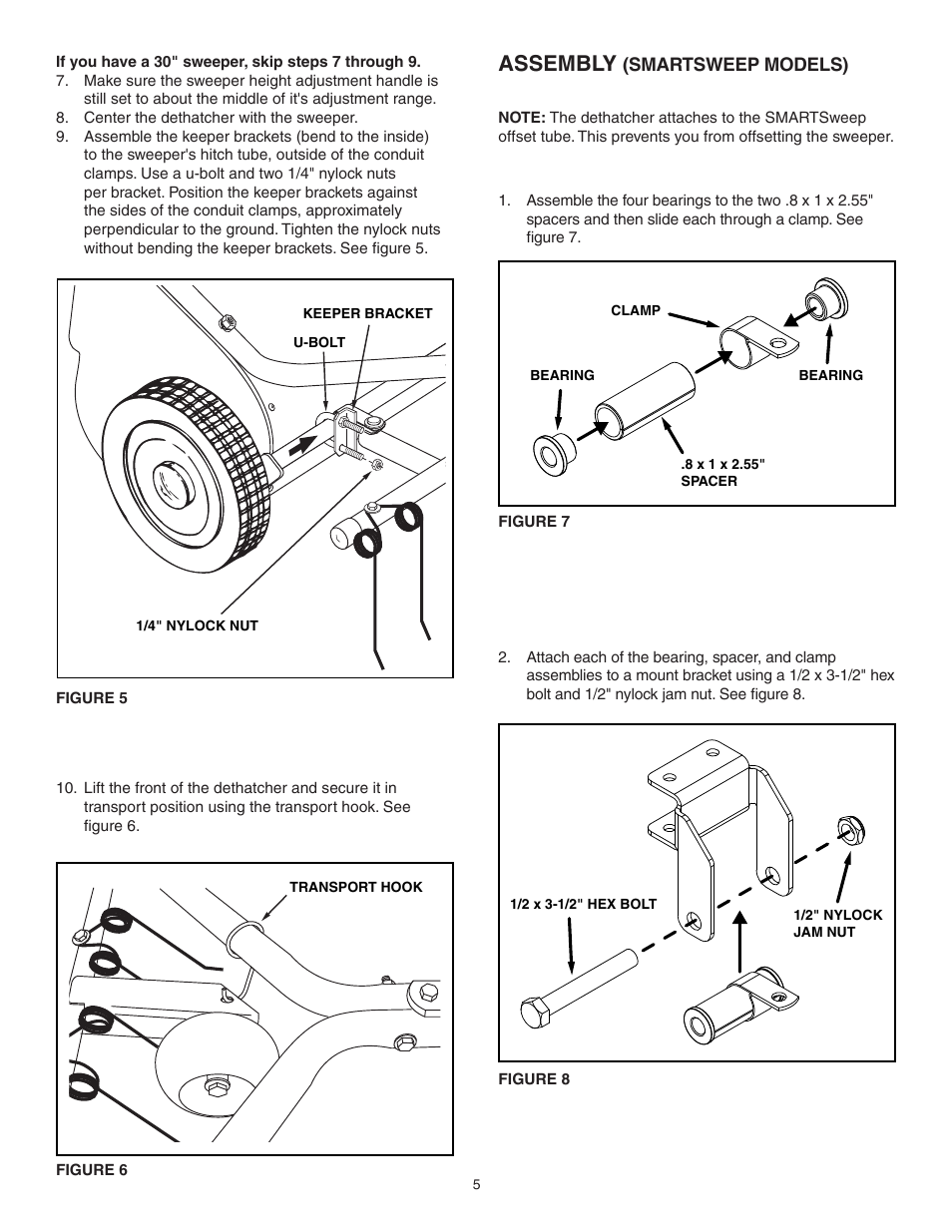 Assembly | Agri-Fab Dethatcher for Sweepers 45-03431 User Manual | Page 5 / 8