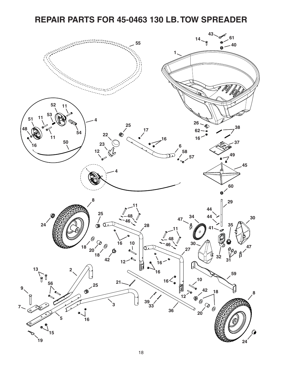 Agri-Fab 130 LB Tow Spreader 45-0463 User Manual | Page 18 / 20