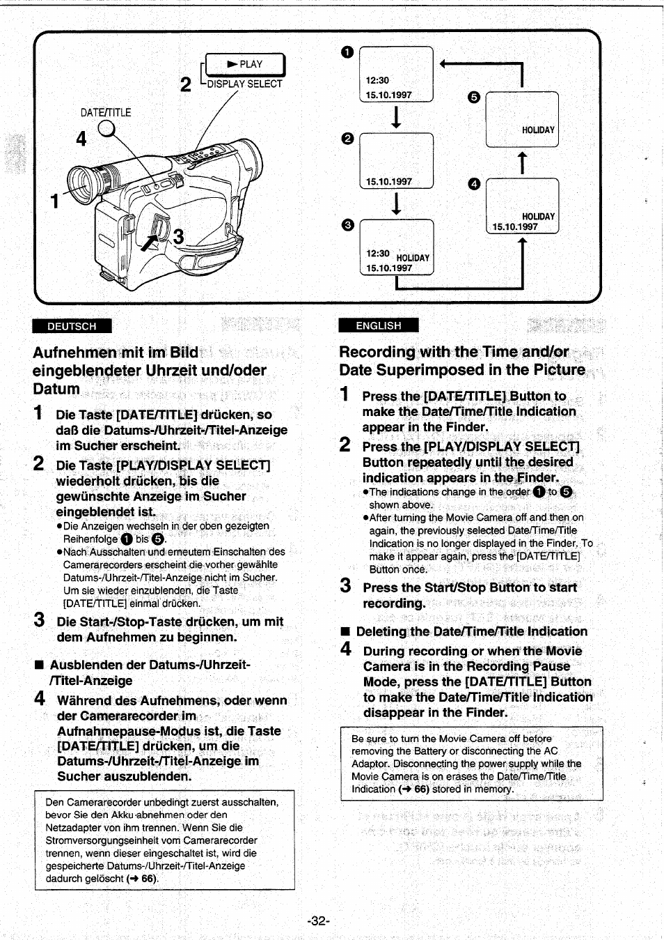 Panasonic NVRX10EG User Manual | Page 32 / 106