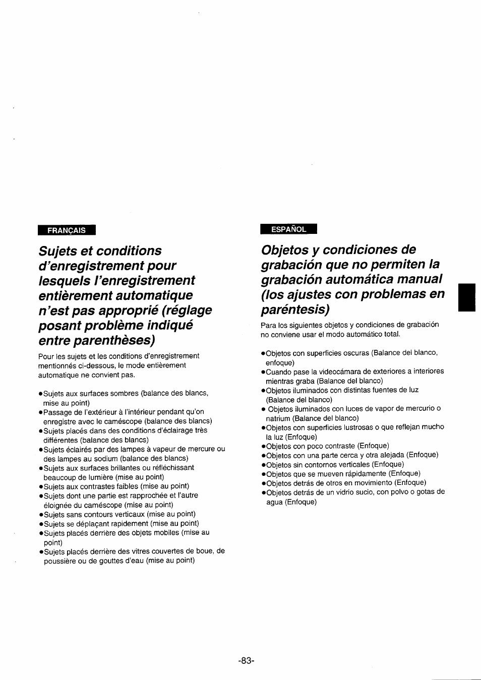 Paréntesis) | Panasonic NVRX10EG User Manual | Page 83 / 106