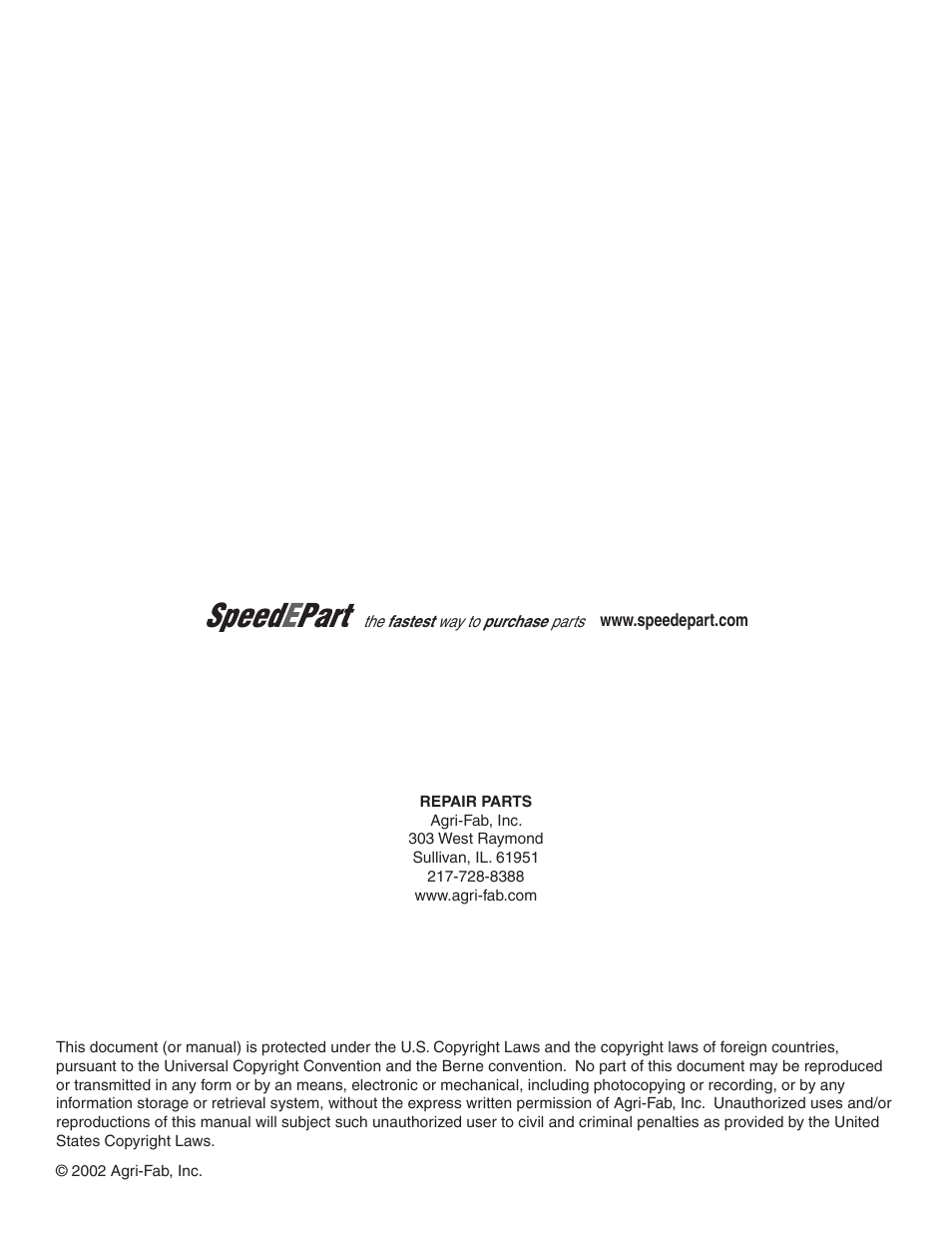 Agri-Fab Tine De-Thatcher 45-02951 User Manual | Page 12 / 12