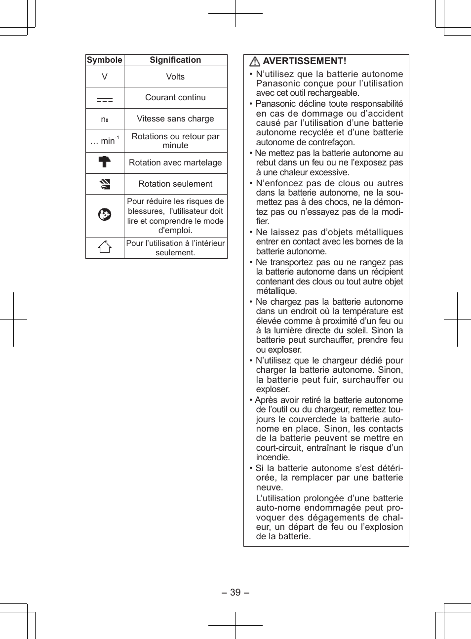 Panasonic EY7840 User Manual | Page 39 / 148