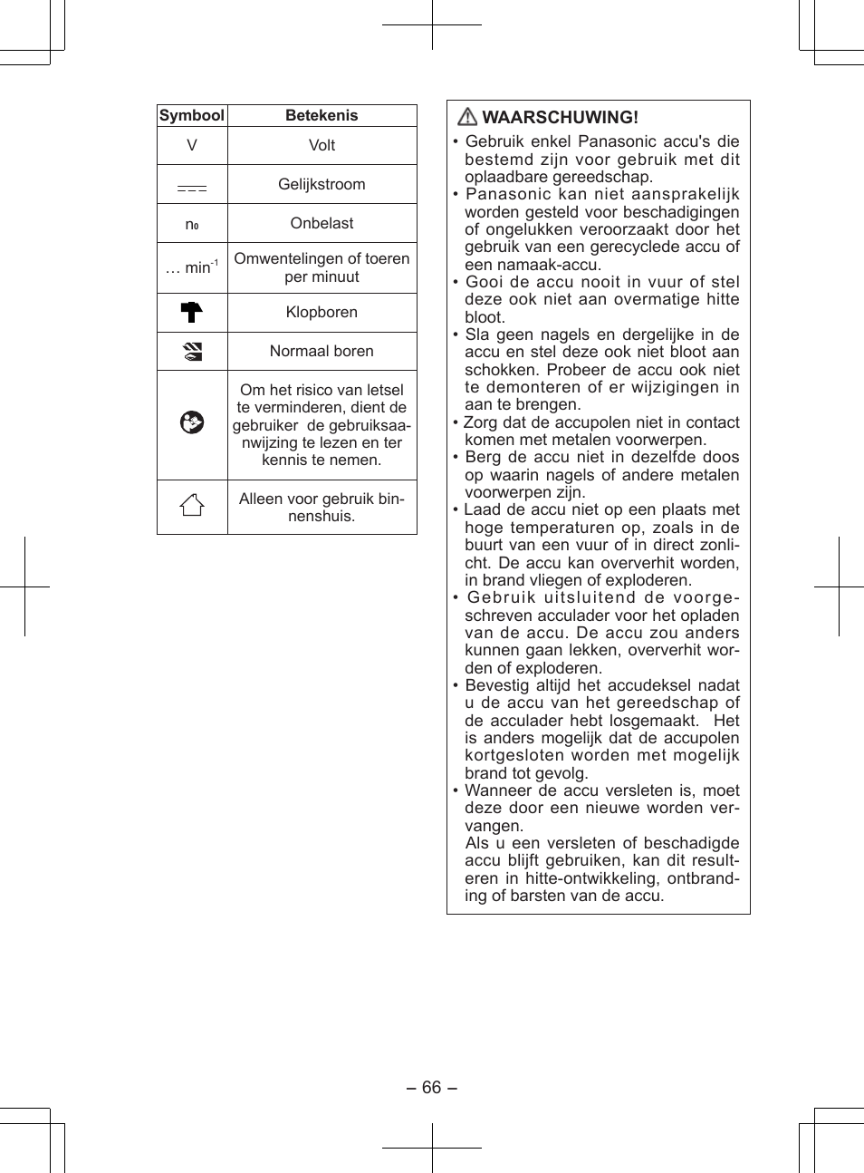 Panasonic EY7840 User Manual | Page 66 / 148