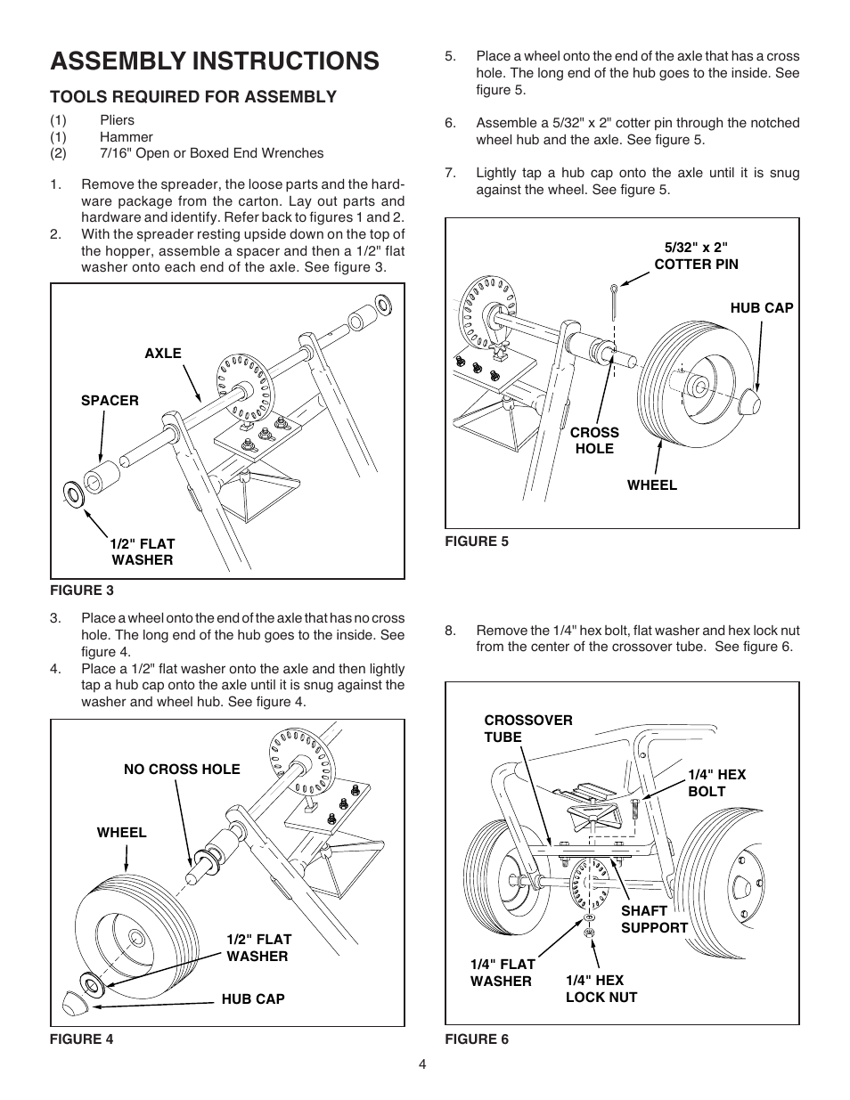 Assembly instructions | Agri-Fab 45-02141 User Manual | Page 4 / 12