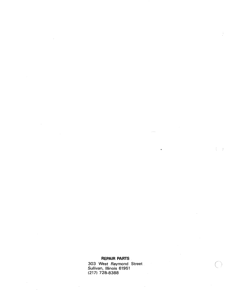 Repair parts | Agri-Fab Utility Cart 45-01001 User Manual | Page 12 / 12