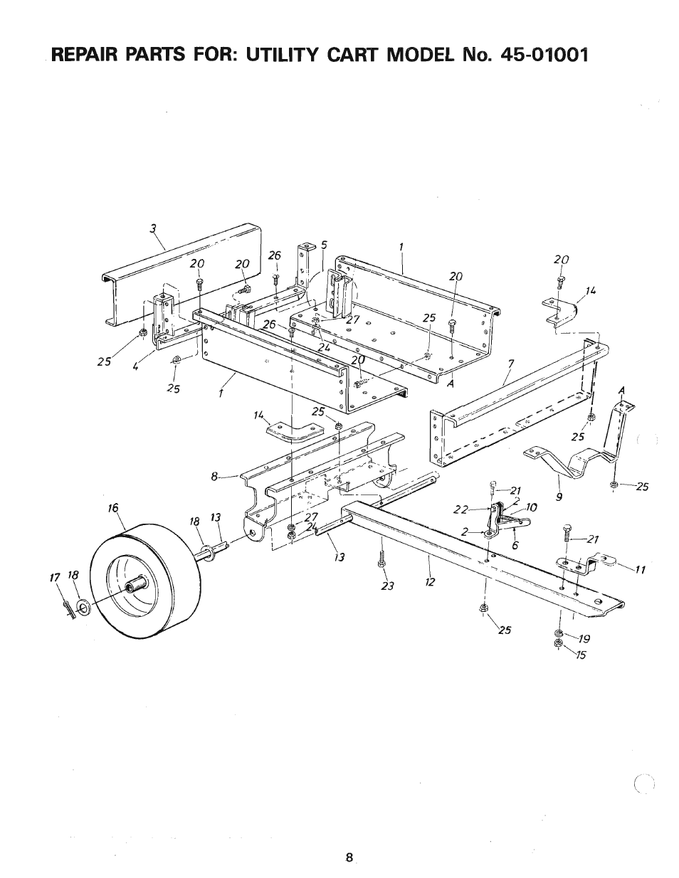 Agri-Fab Utility Cart 45-01001 User Manual | Page 8 / 12