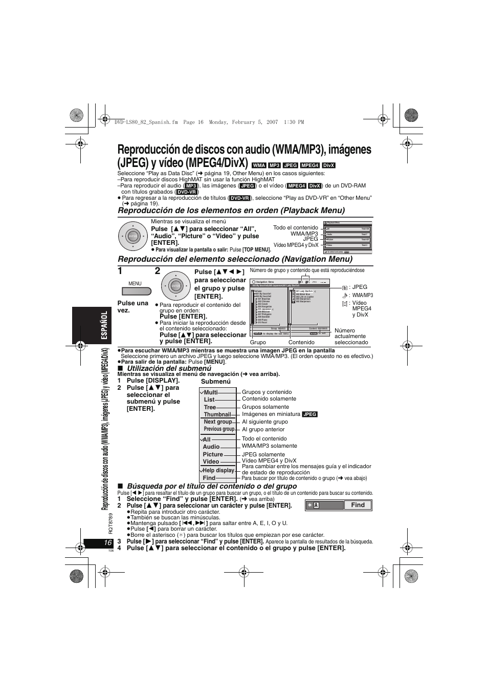 Panasonic DVDLS82 User Manual | Page 106 / 192