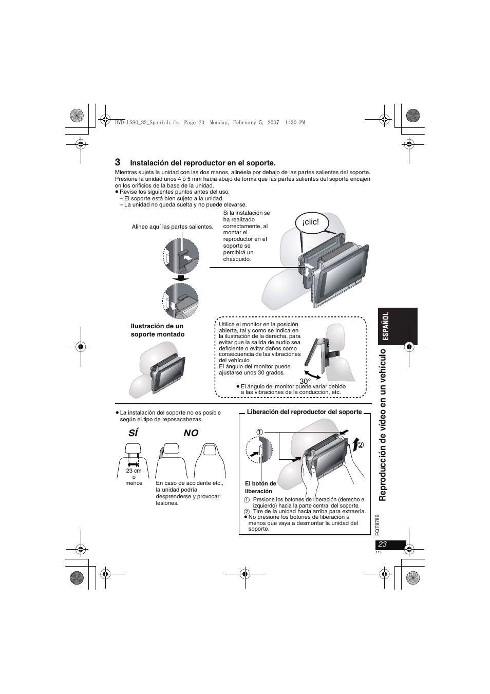 Sí no | Panasonic DVDLS82 User Manual | Page 113 / 192