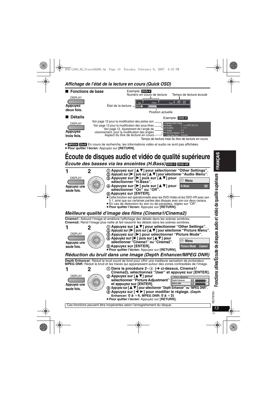 Panasonic DVDLS82 User Manual | Page 73 / 192