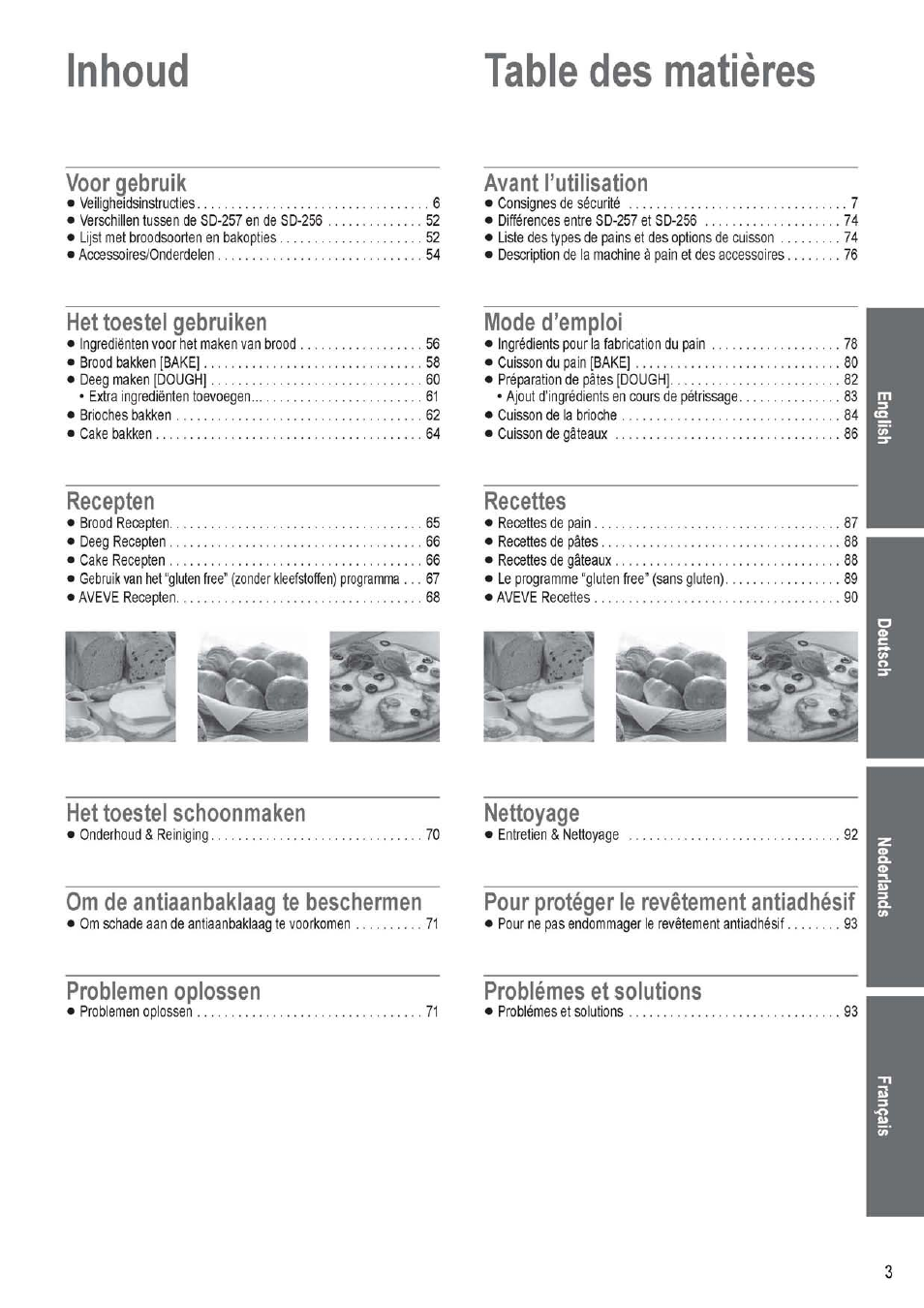 Panasonic SD256WTS User Manual | Page 3 / 94