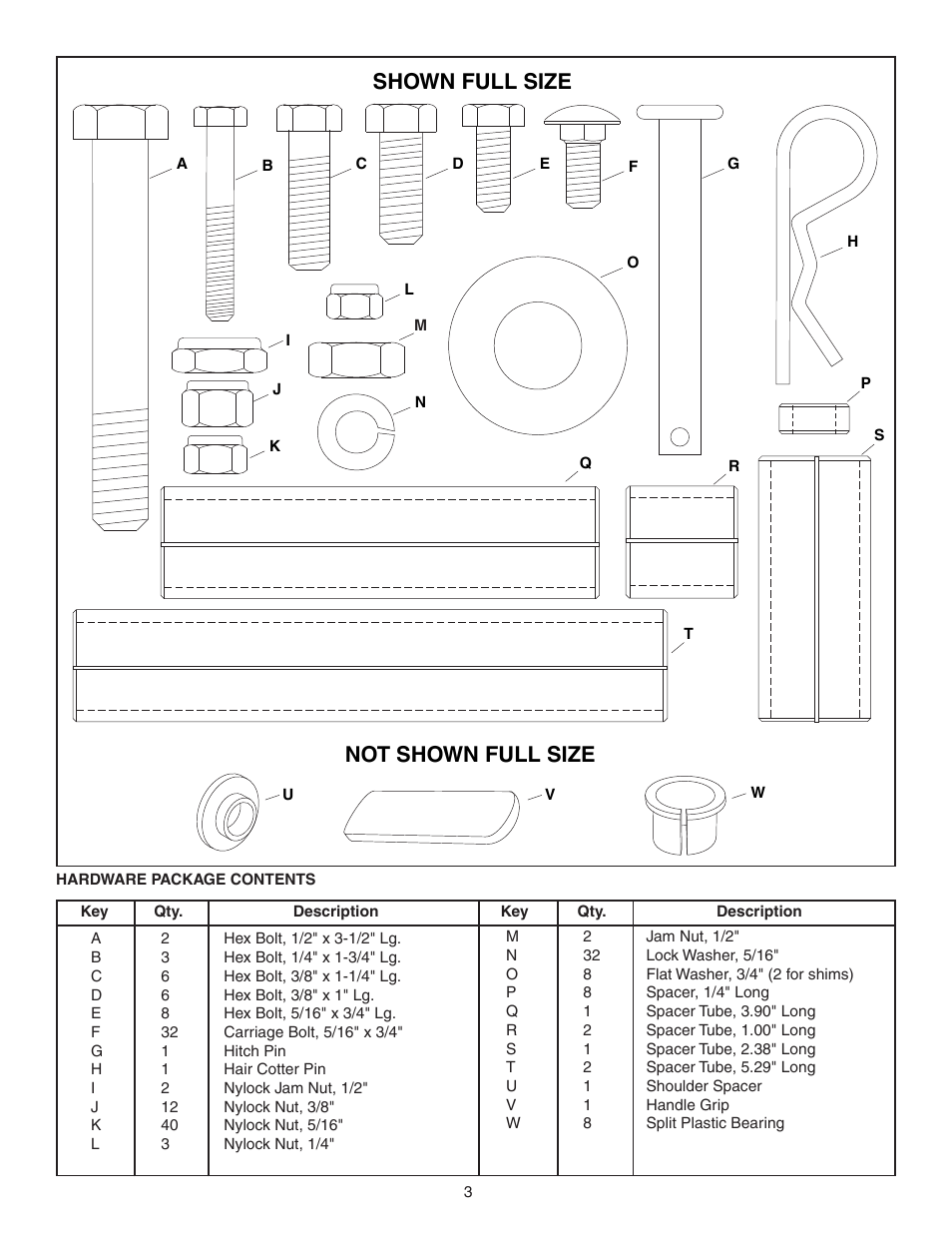 Shown full size not shown full size | Agri-Fab 45-0299 User Manual | Page 3 / 12