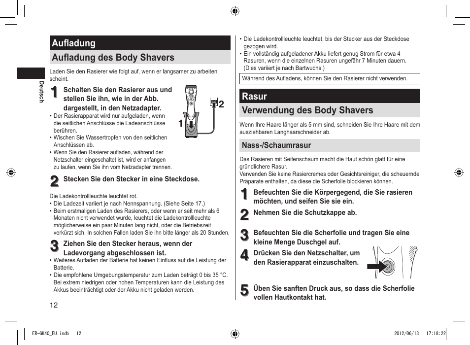 Panasonic ERGK40 User Manual | Page 12 / 140