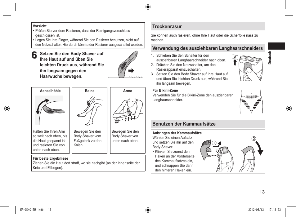 Panasonic ERGK40 User Manual | Page 13 / 140