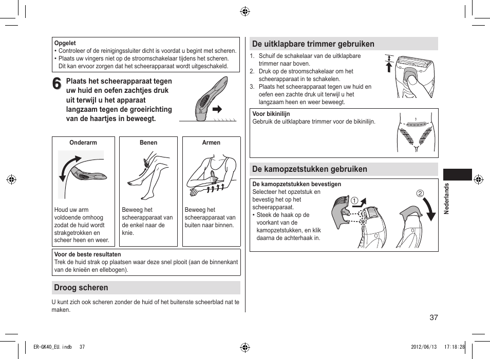 Panasonic ERGK40 User Manual | Page 37 / 140