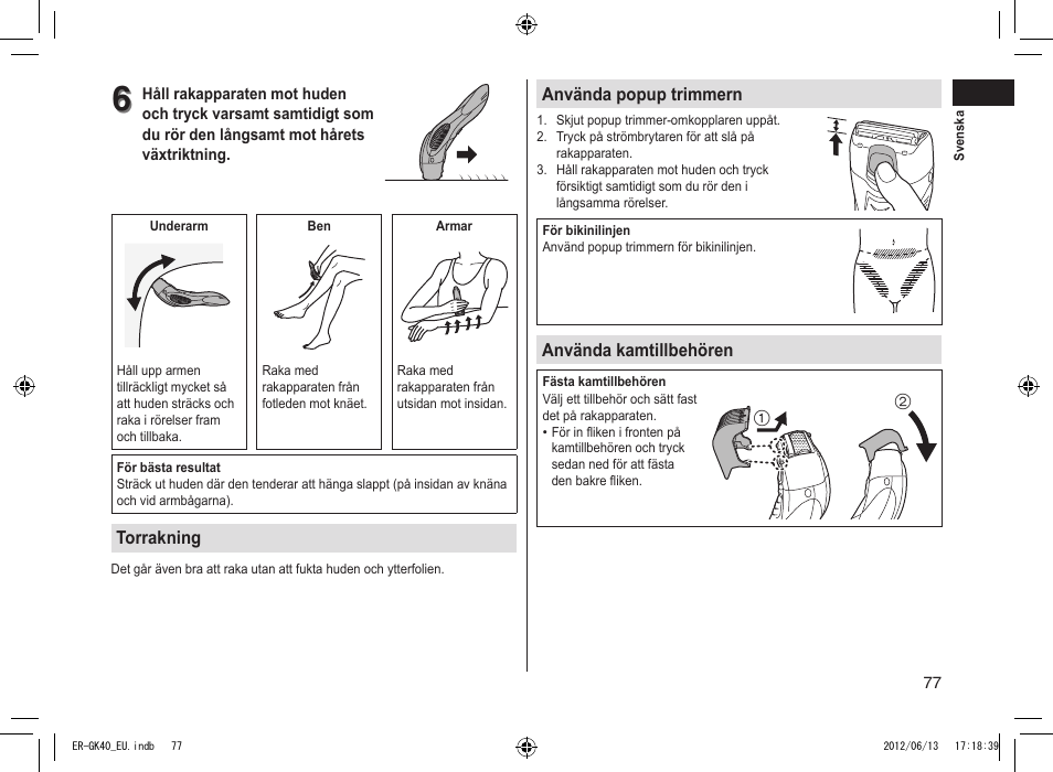 Panasonic ERGK40 User Manual | Page 77 / 140