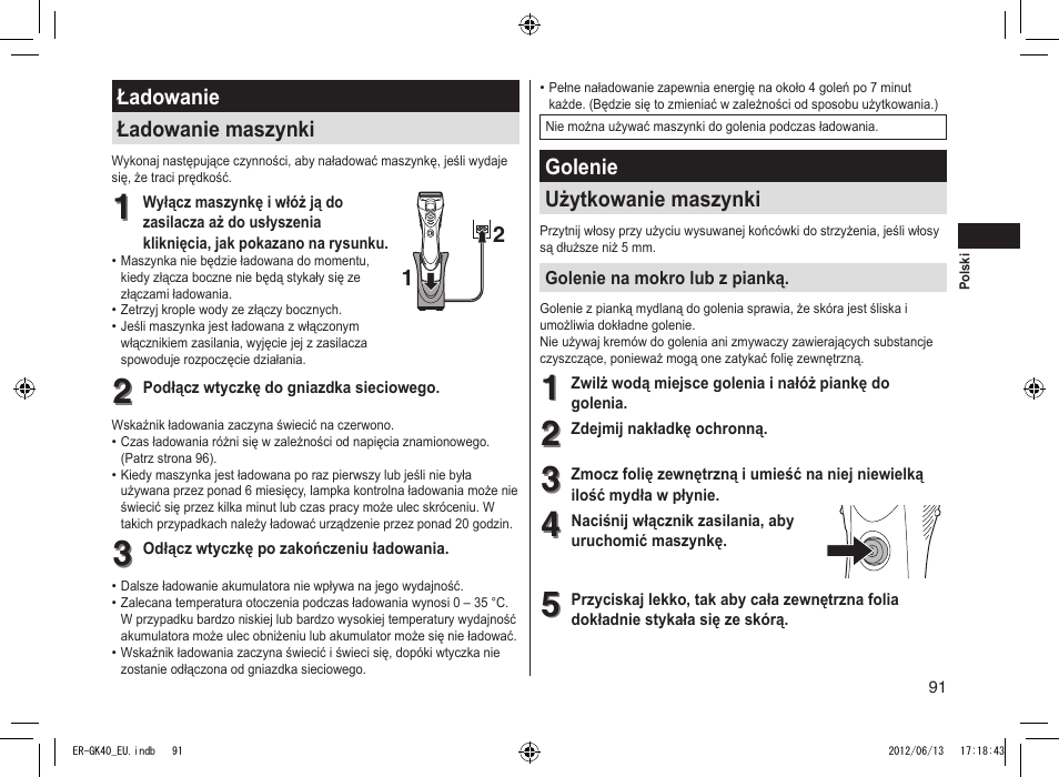 Panasonic ERGK40 User Manual | Page 91 / 140
