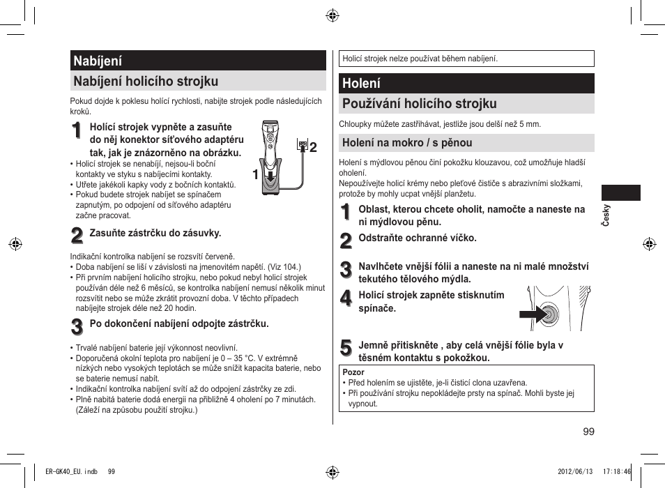 Panasonic ERGK40 User Manual | Page 99 / 140