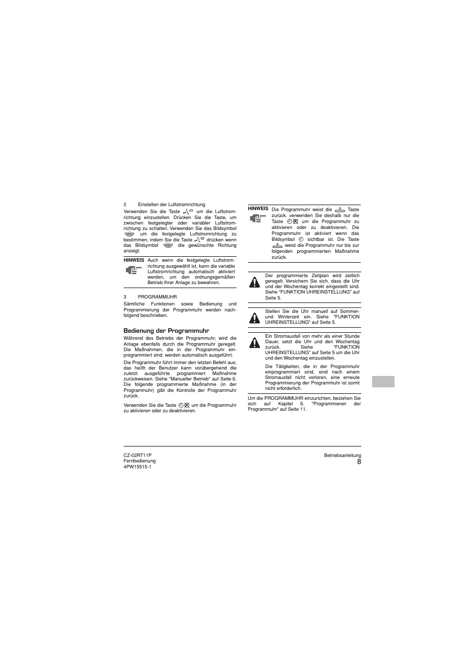 Panasonic CZ02RT11P User Manual | Page 23 / 126