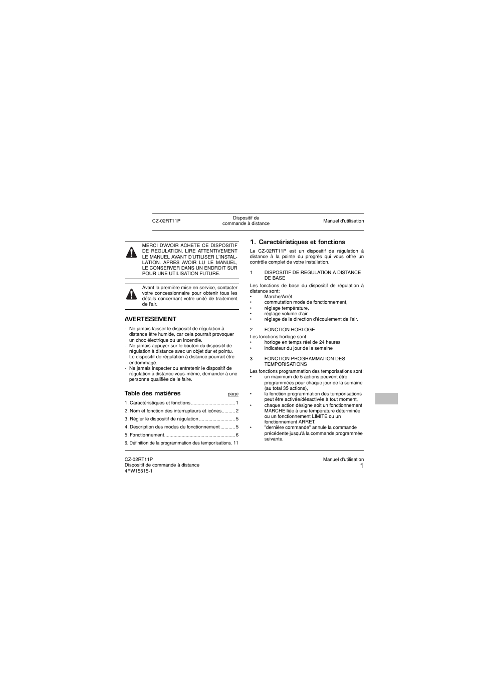 Panasonic CZ02RT11P User Manual | Page 31 / 126