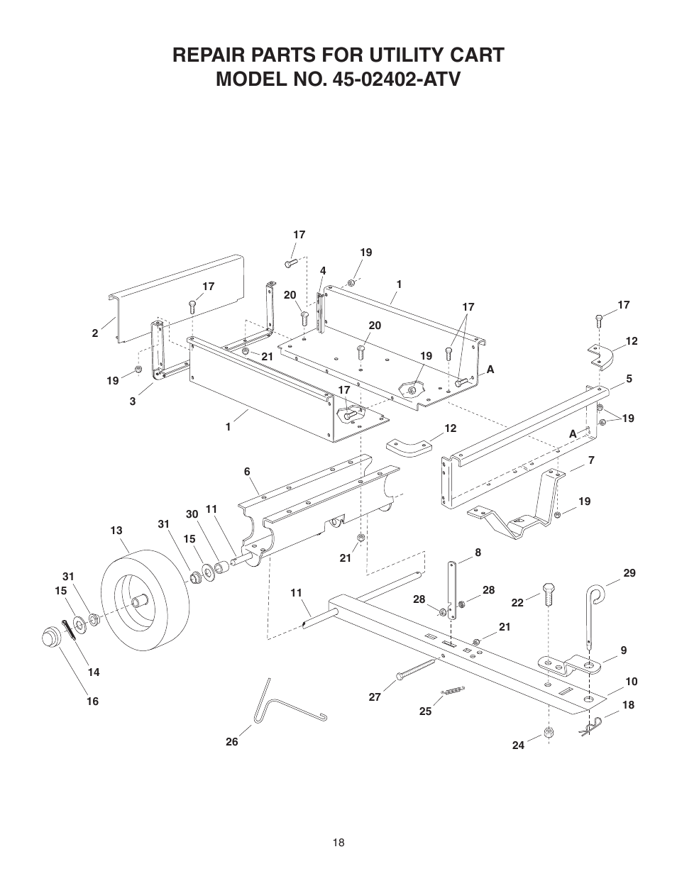 Agri-Fab 45-02402 ATV User Manual | Page 18 / 20