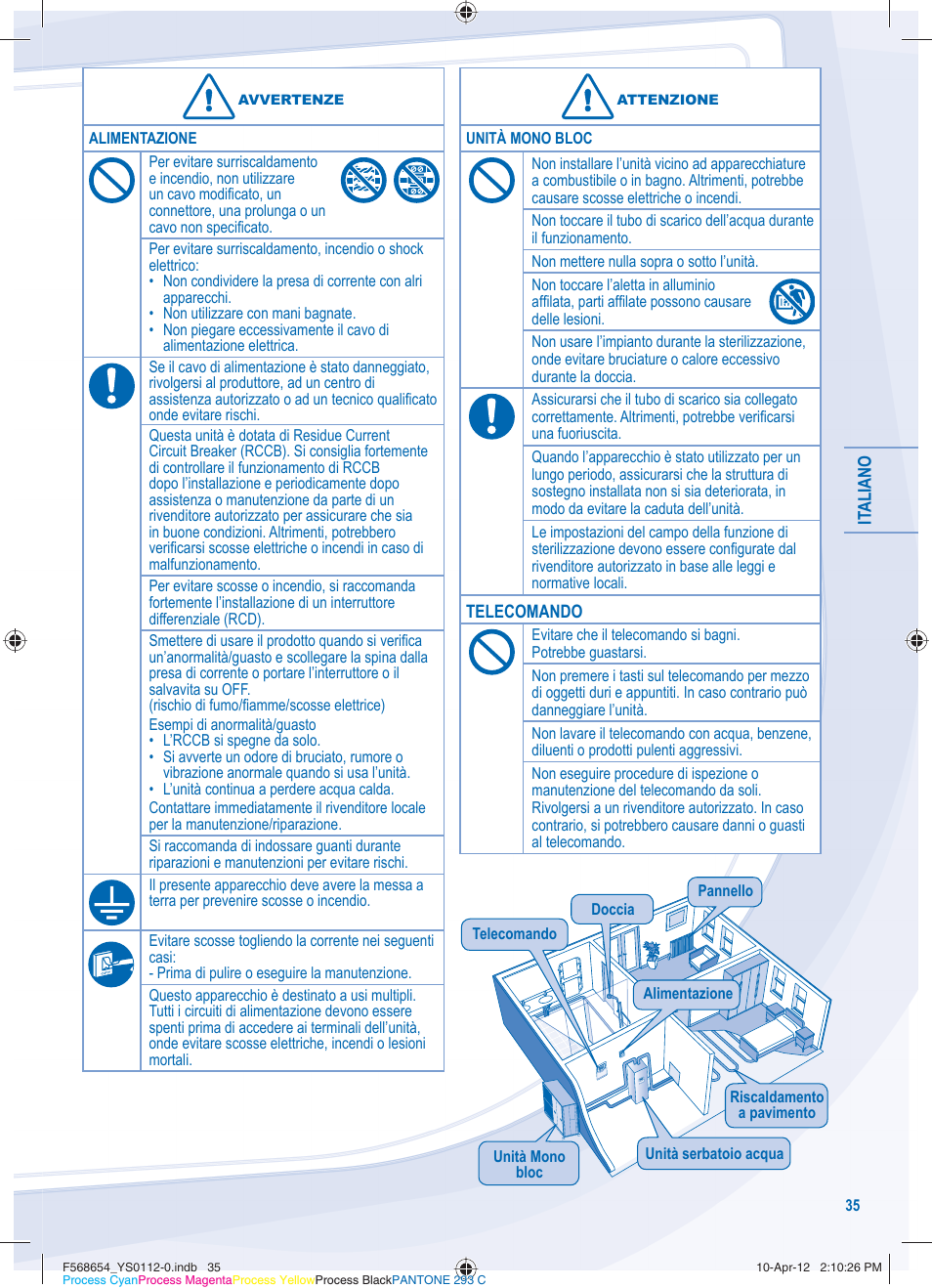 Panasonic WHMXF09D3E51 User Manual | Page 35 / 76