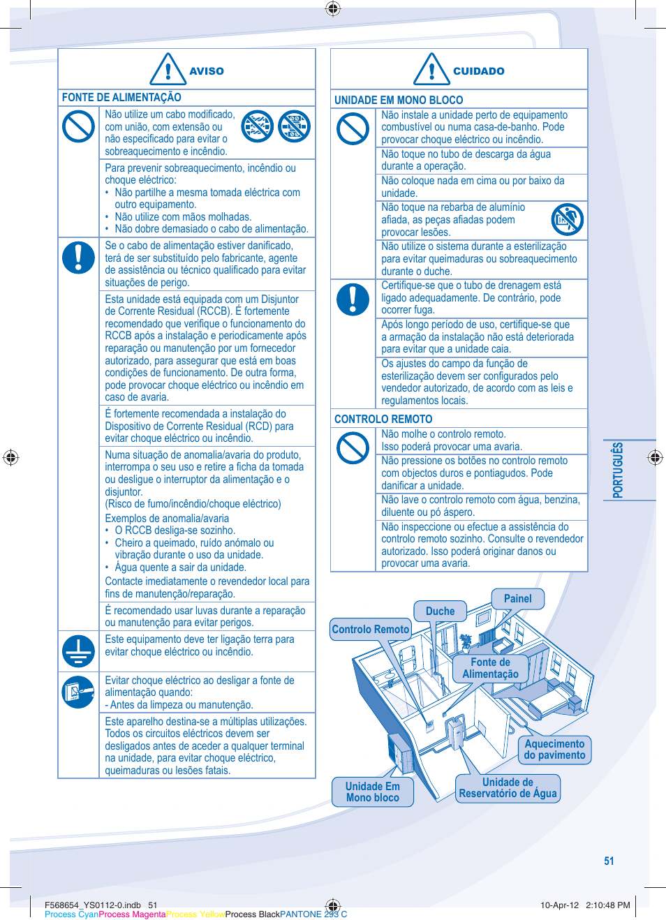 Panasonic WHMXF09D3E51 User Manual | Page 51 / 76